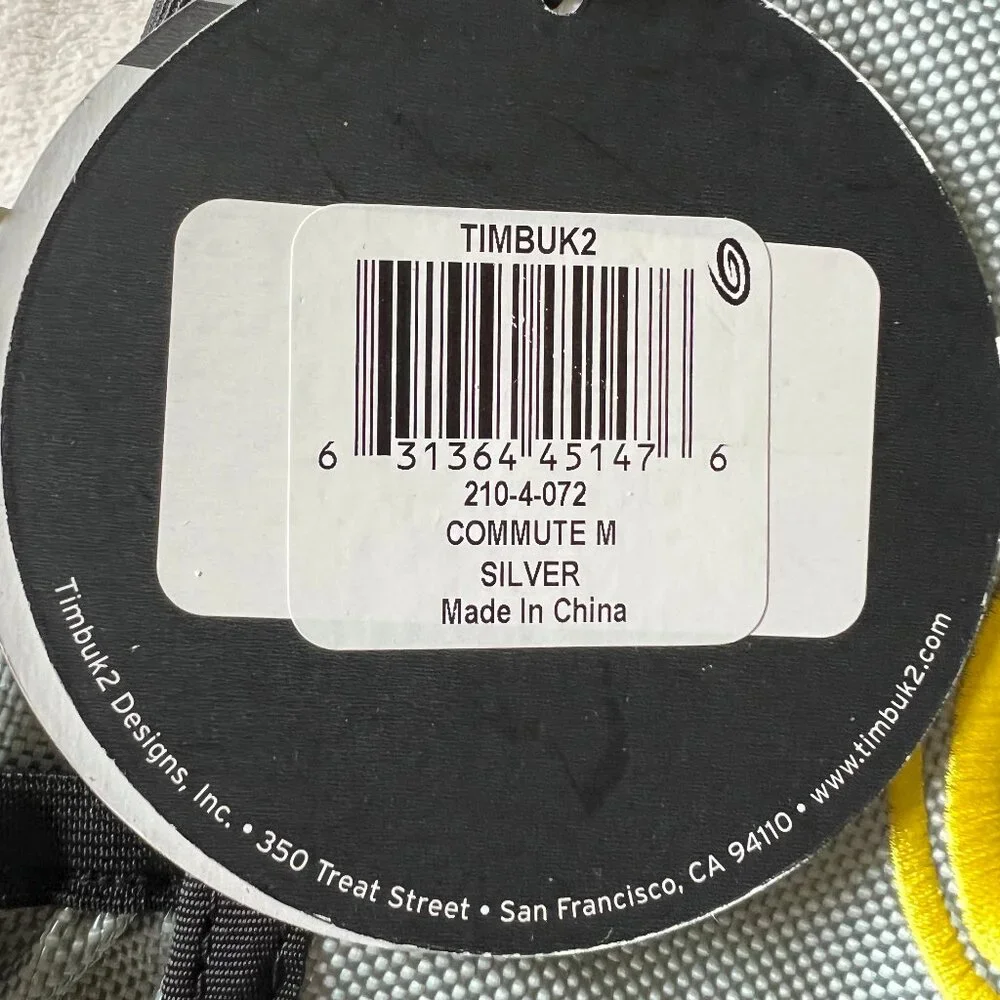NWT Timbuk2 Commute Laptop Bag medium in silver